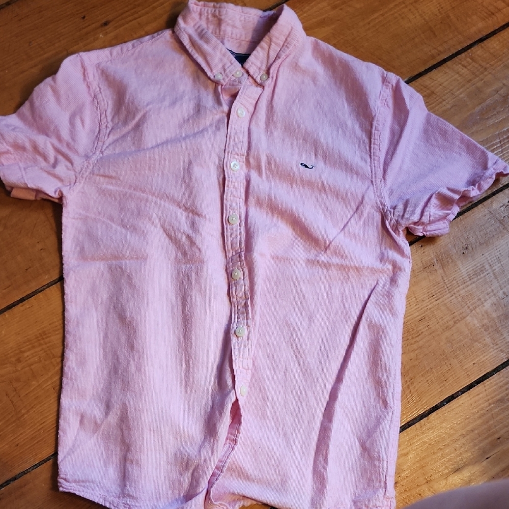 Vineyard Vines Light Pink Casual Button-Down Shirt